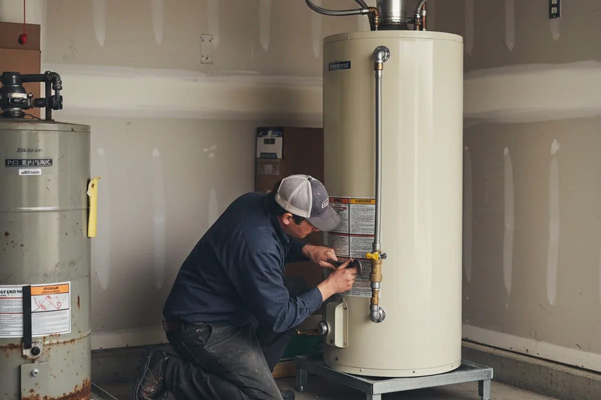 Water heater and shutoff valve replacement in Henryetta
